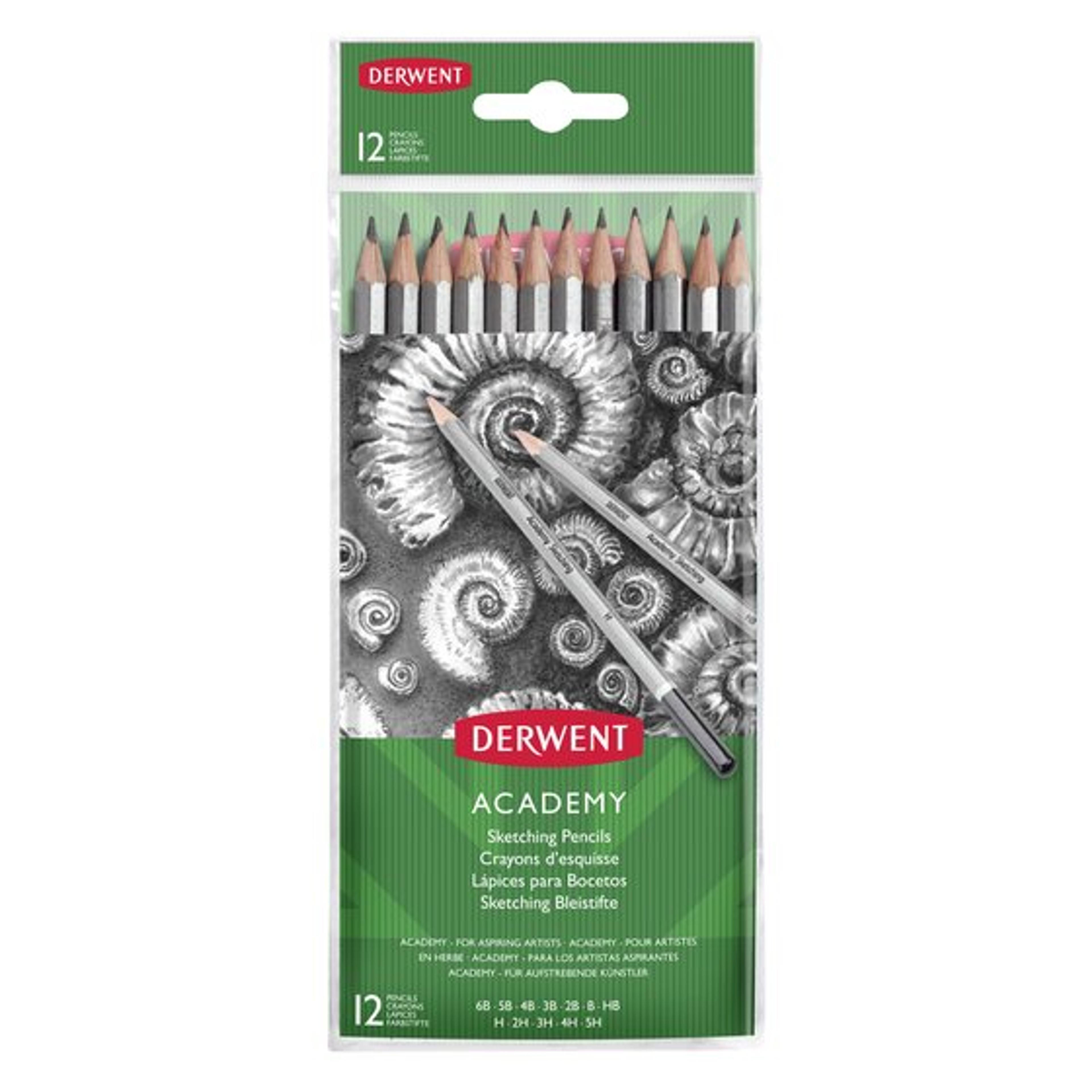 DERWENT Academy Sketching Pencils - Set of 12