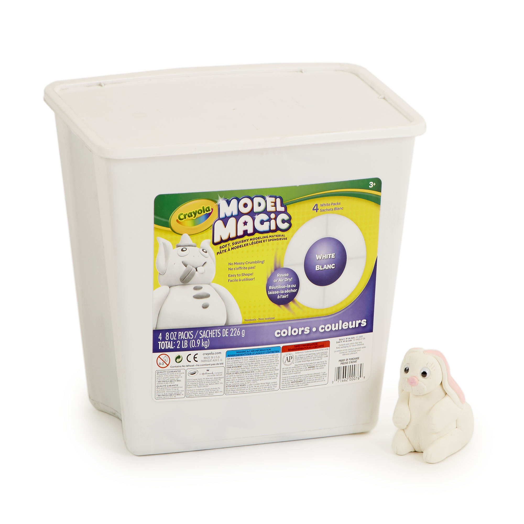 500g white, molding magic clay for