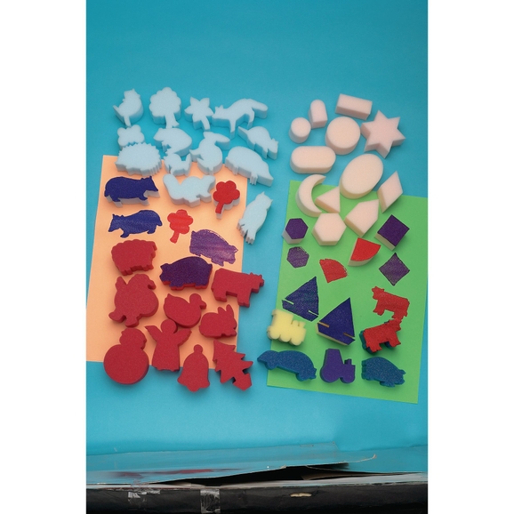 Leaf Shape Painting Sponges for Kids Art & Craft Set of 8 Foam Paint  Applicators