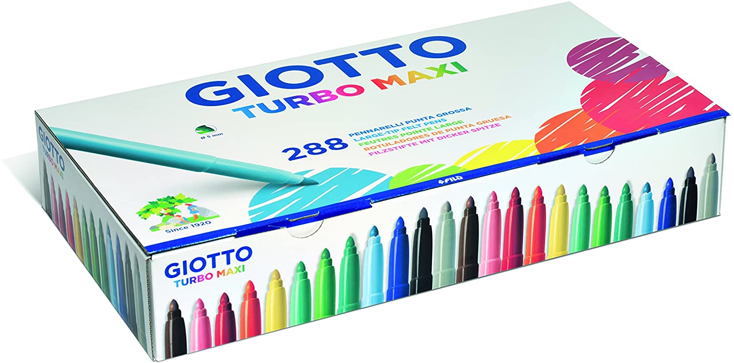 HC138820 - GIOTTO Turbo Maxi Colour Pens - Assorted - Pack of 288