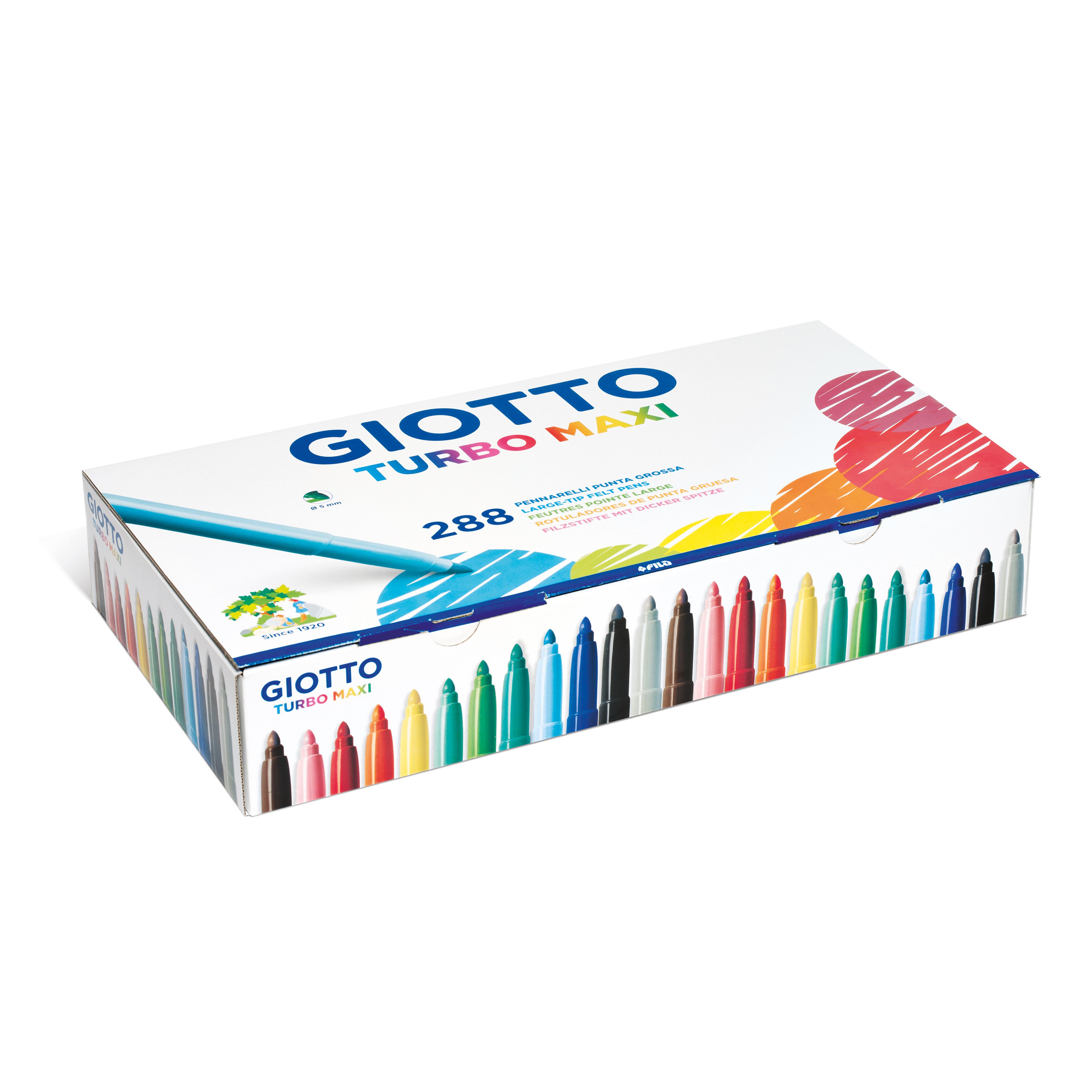GIOTTO Turbo Maxi Colour Pens - Assorted - Pack of 288