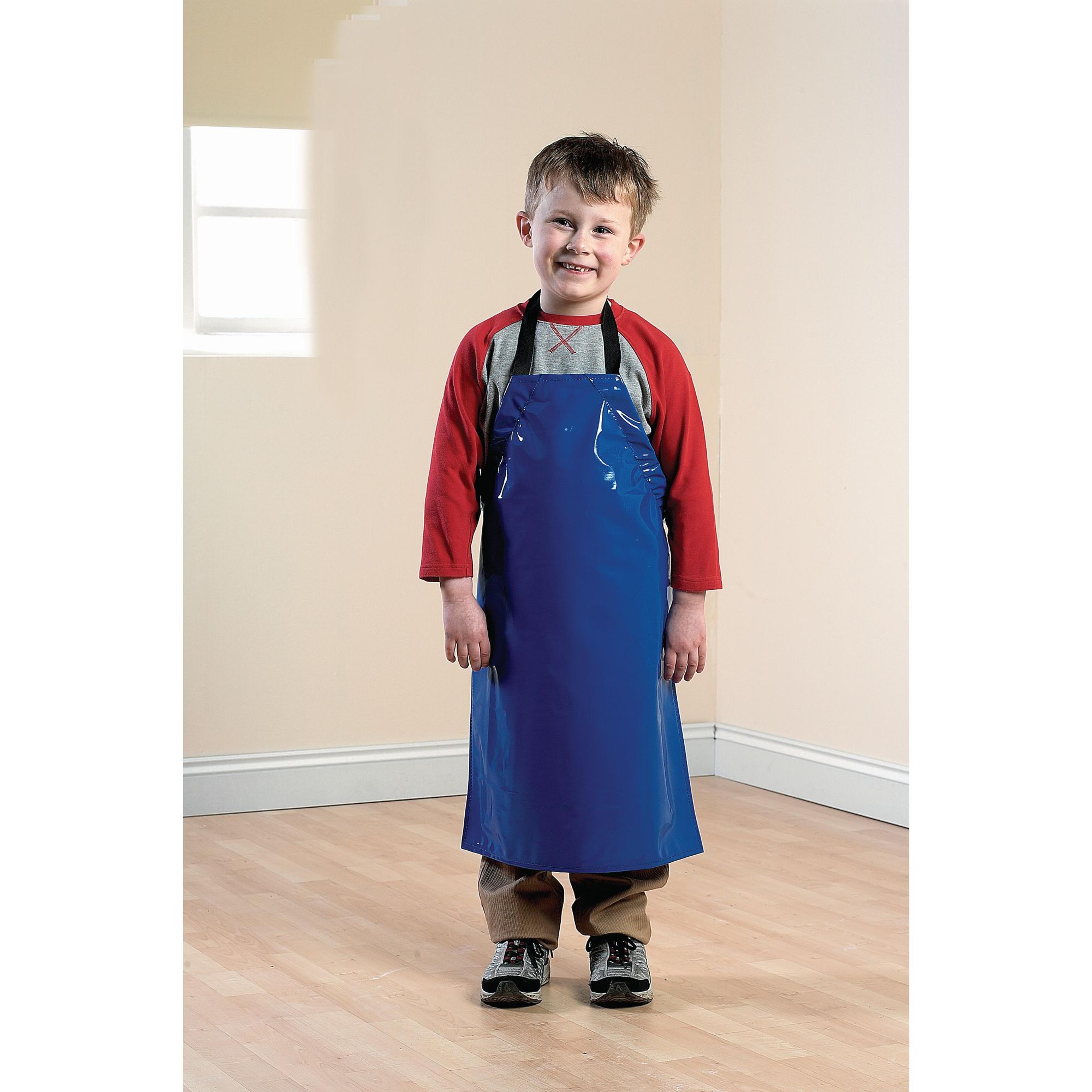 Adjustable PVC Apron - Blue - 9 Years+