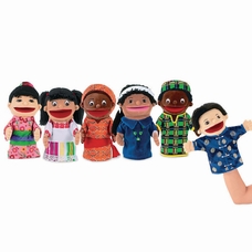 Multicultural Puppets - Pack of 6