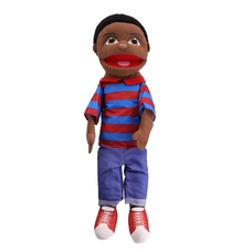 Giant Multicultural Hand Puppets - Black Boy