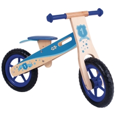 BIGJIGS Toys My First Wooden Balance Bike - Blue