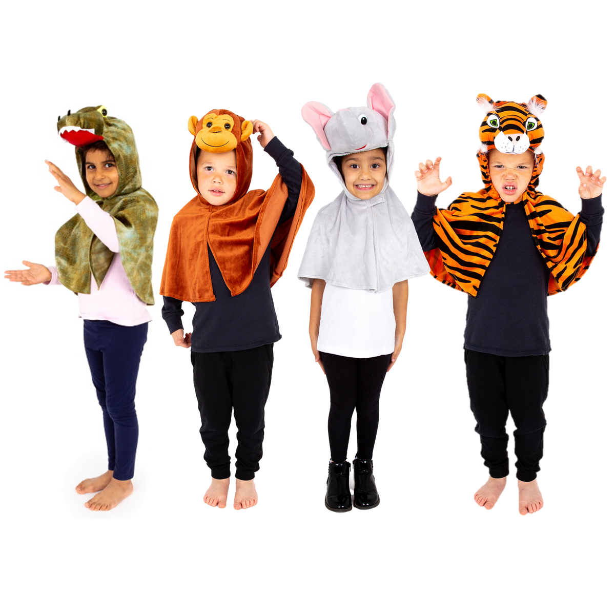 Pretend to Bee Jungle Capes - 3-5 Years - Pack of 4 | HE247825 | Findel ...