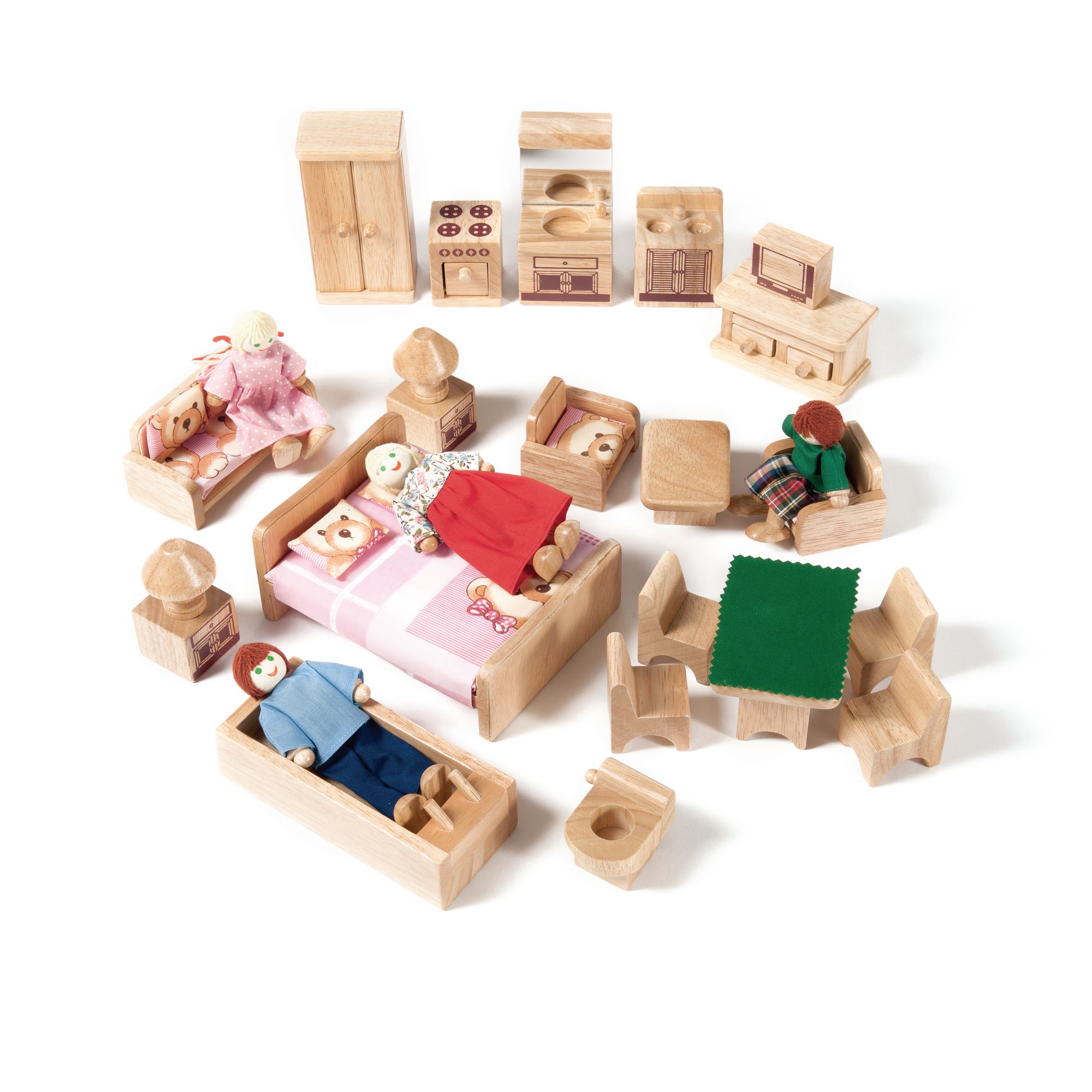 bigjigs dolls house furniture set