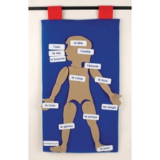 My Body French Vocabulary Wall Hanging