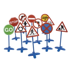 edx education Traffic Signs - Pack of 12