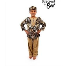 Multicultural Costumes - Printed tunic with hat and trousers - 3-5 Years