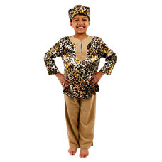 Multicultural Costumes - Printed Tunic with Hat and Trousers - 3-5 Years