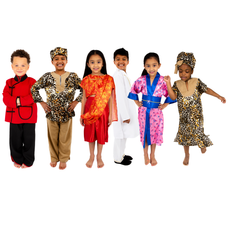  Multicultural Costumes Multibuy Offer - Pack of 6