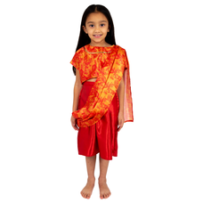  Pretend to Bee Multicultural Costumes - Sari with Crop Top and Skirt - 3-5 Years
