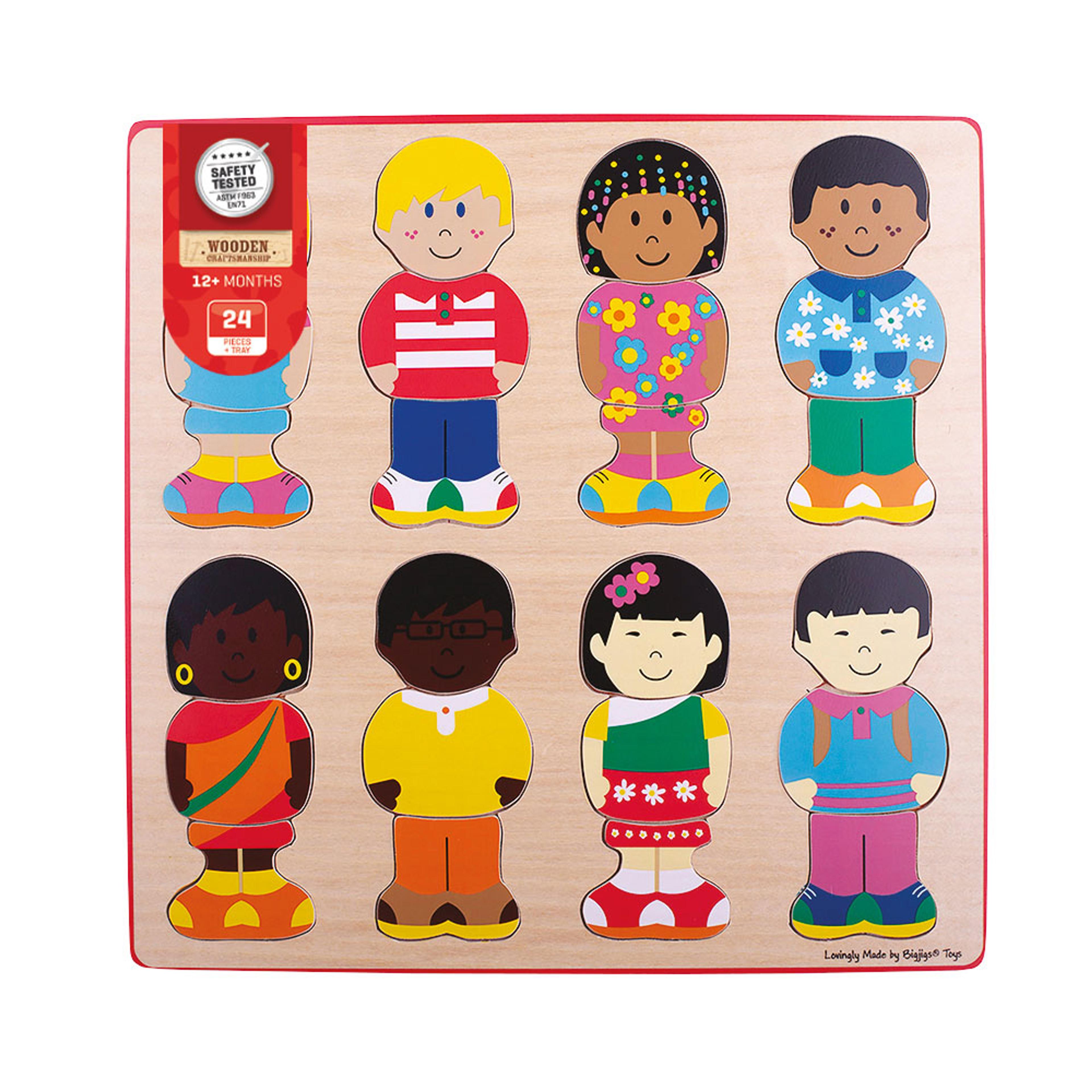 BIGJIGS Toys Little Friends Puzzle - 8 piece
