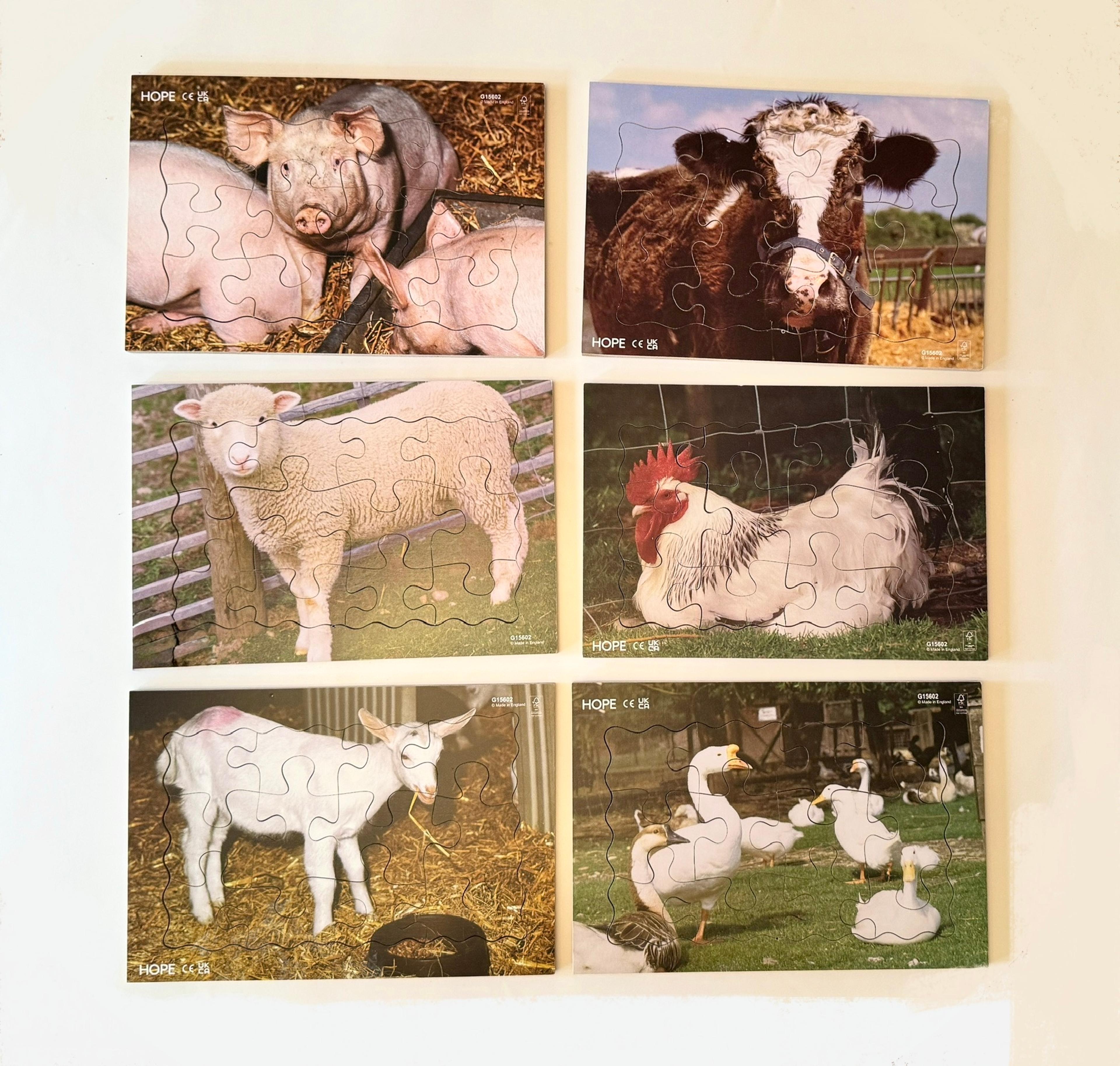 A Day at the Farm Jigsaws from Hope Education - Pack of 6