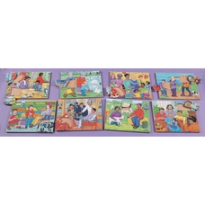 Just Jigsaws All Kinds of Families Jigsaw Puzzles - Pack of 8