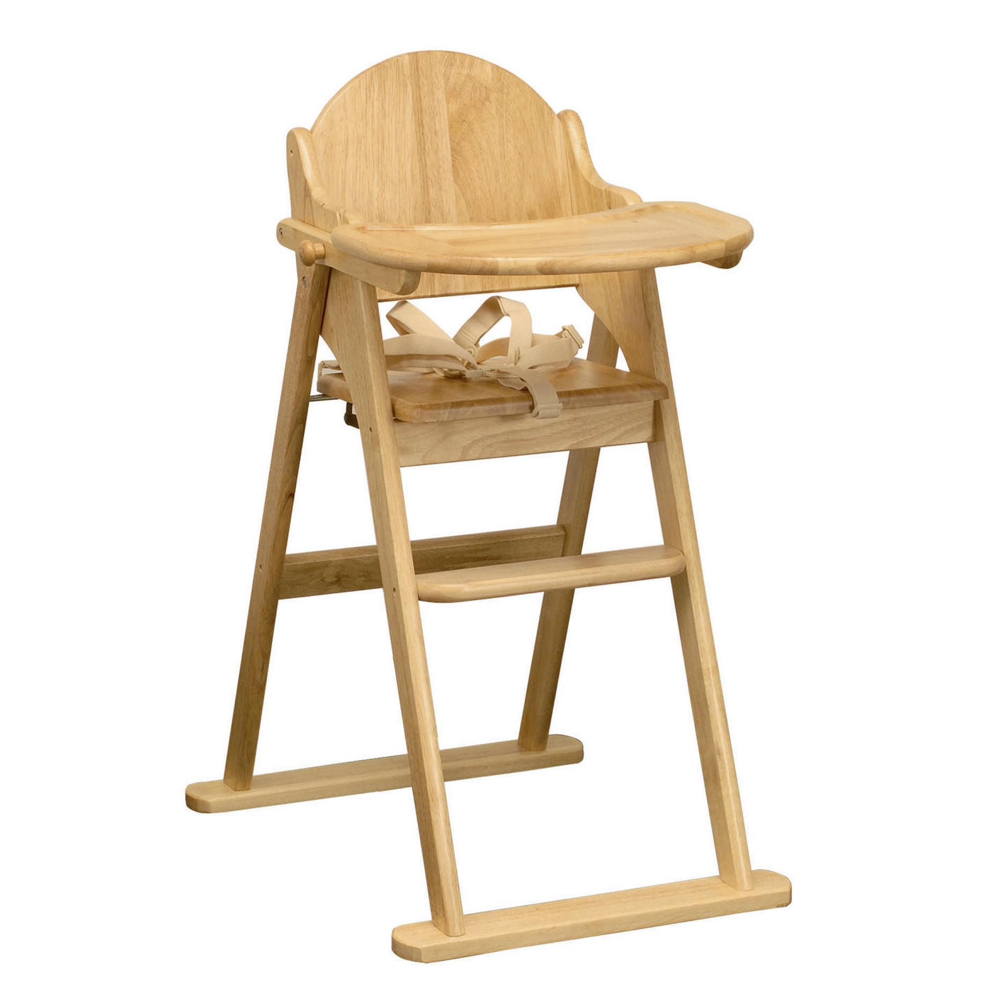 east coast nursery folding wooden highchair