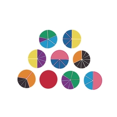 Learning Resources Rainbow Fractions Circles 