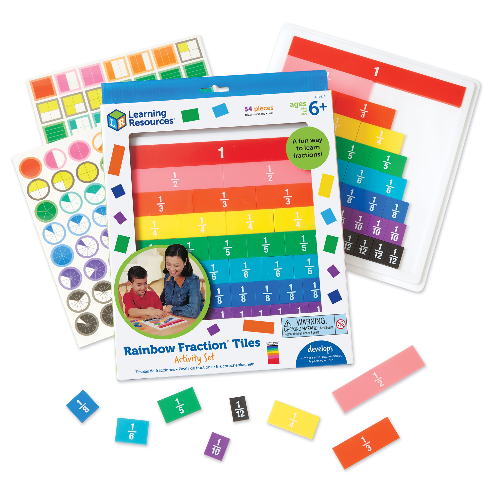 Rainbow Fraction Tiles