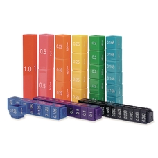 Learning Resources Rainbow Fractions Towers Equivalency Set