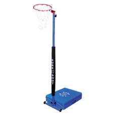 Sure Shot Basket/Netball in a Box - Blue/Red/White