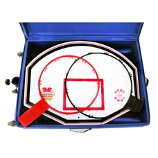Sure Shot Basket/Netball in a Box - Blue/Red/White
