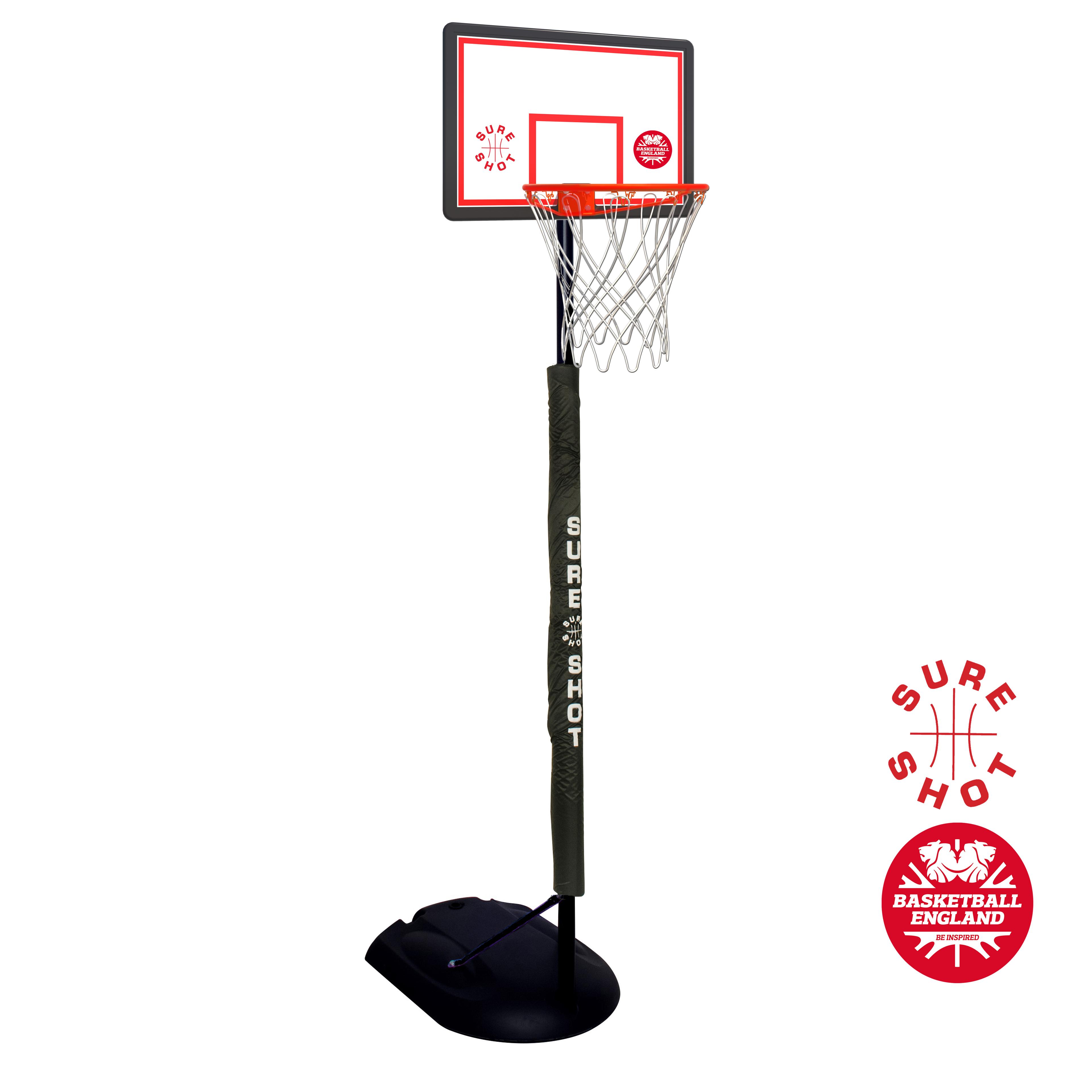 Sure Shot Little Shot Basketball Unit - White Backboard