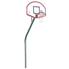 Sure Shot Slimline Gooseneck Basketball Post - Without Pole Padding