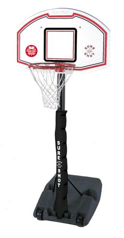 Sure Shot U Just Portable Basketball Unit - Black/White/Red