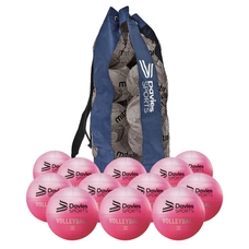 Davies Sports Vinyl Volleyball - Pink - Pack of 12