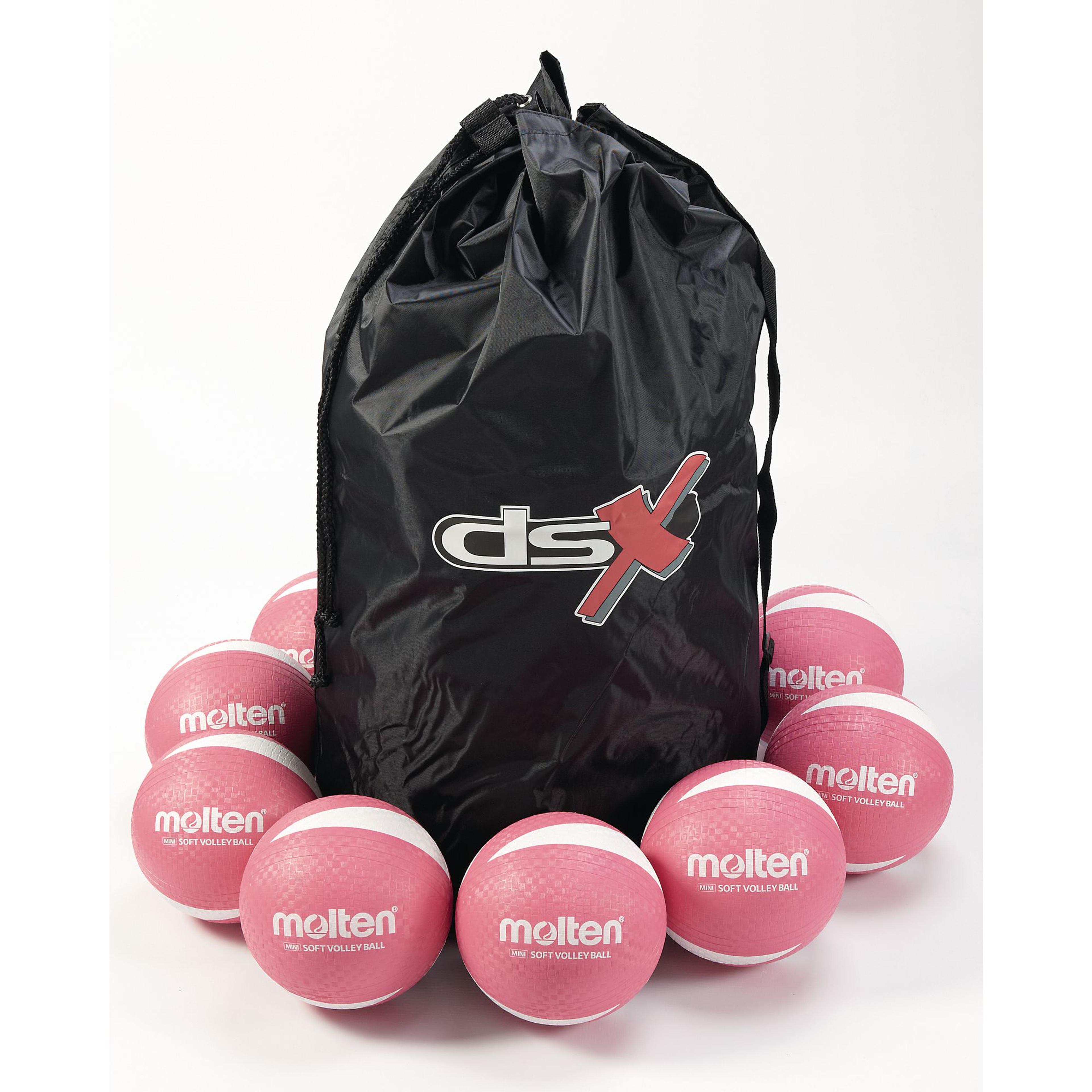 Molten PRV-1 Non-Sting Volleyballs - Pink - Size 5 - Pack of 12 