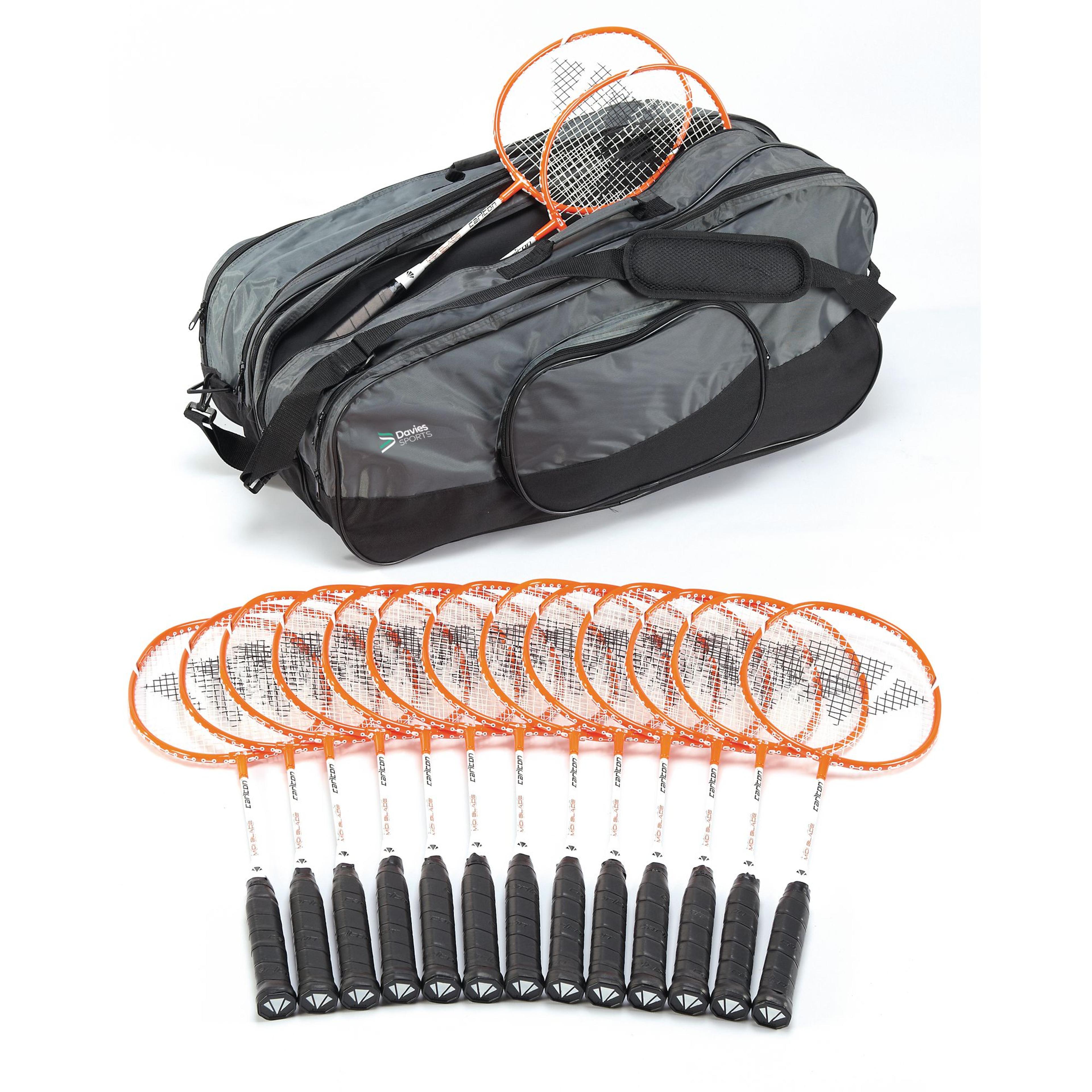 Carlton Midi Blade ISO 4.3 Badminton Racquet - Orange - Pack of 15