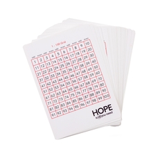 Write-On/Wipe-Off 100 Squares from Hope Education - Pack of 35