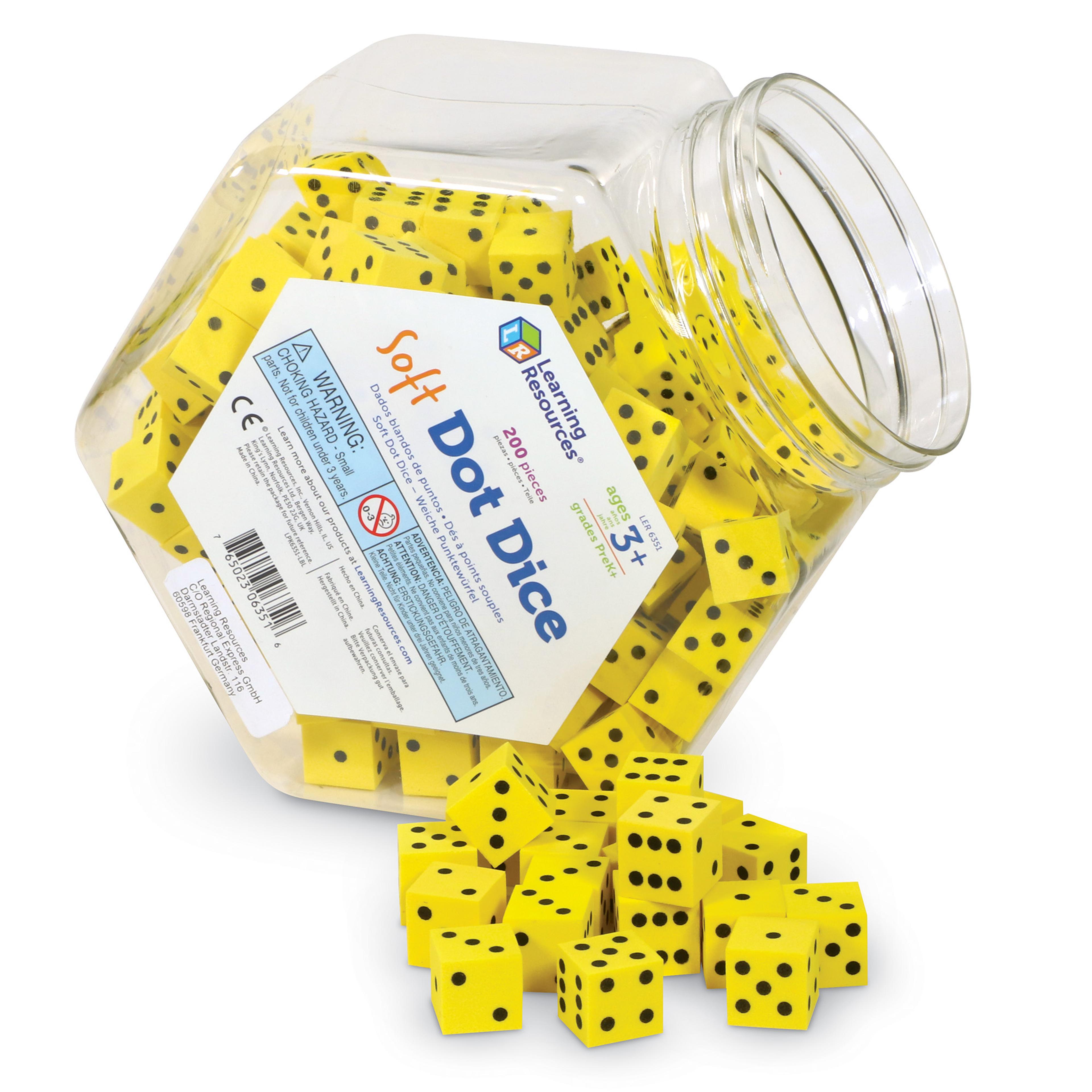 Learning Resources Quiet Dice - Pack of 200