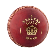 Readers Gold Cricket Ball - Red/Gold - Senior(5.5oz)