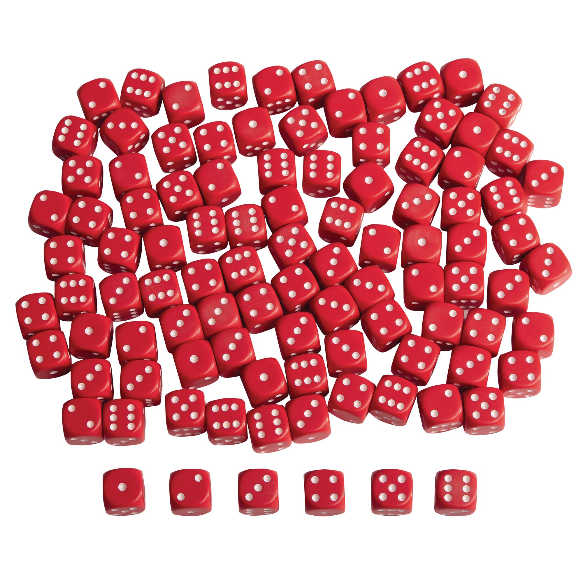 Red Dice 25mm Pk 100