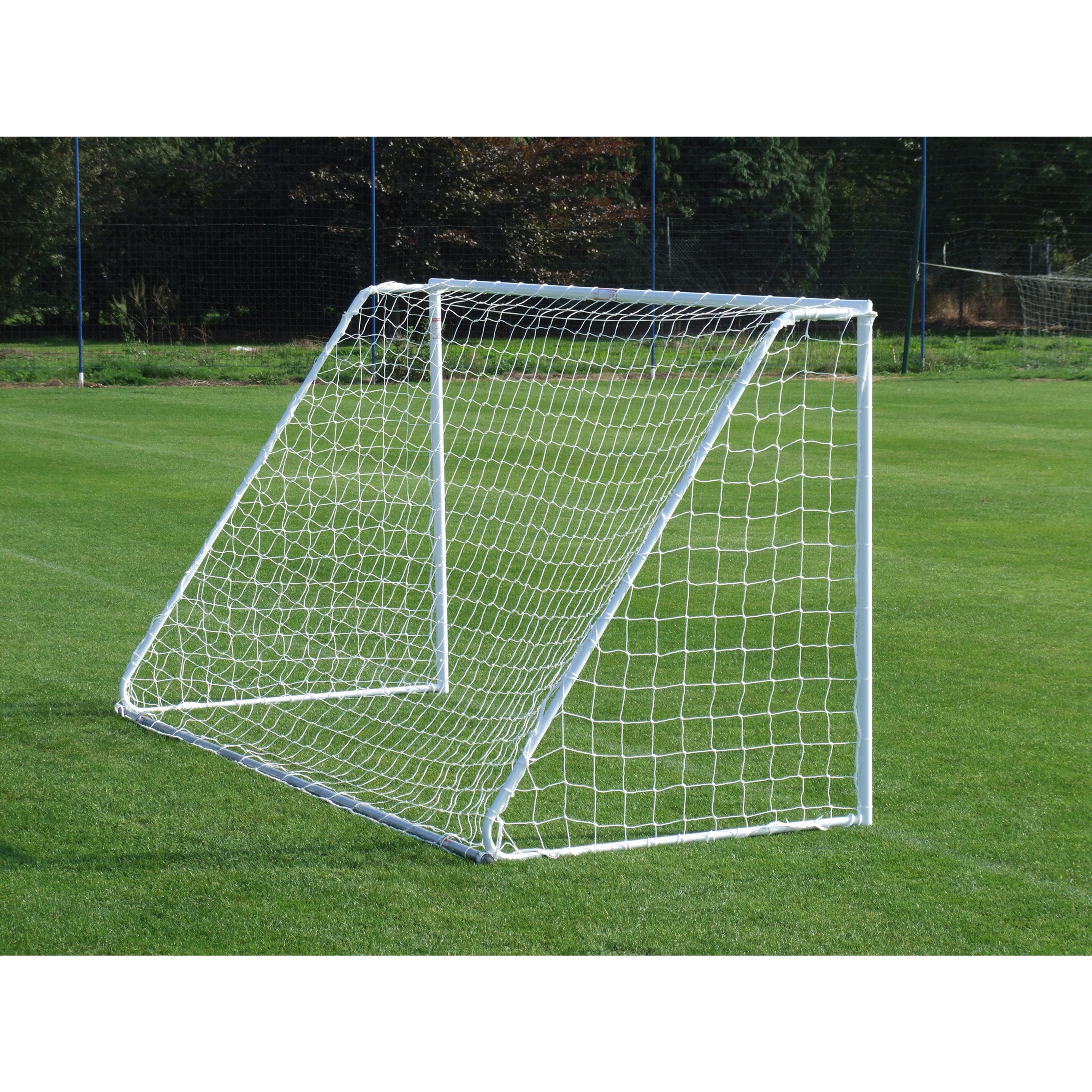 Harrod Sport Mini Soccer Goal- White - 12 x 6ft - Pair