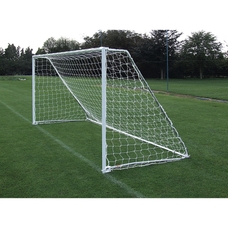 Harrod Sport Folding Mini Soccer Goal - White -12 x 6ft - Pair