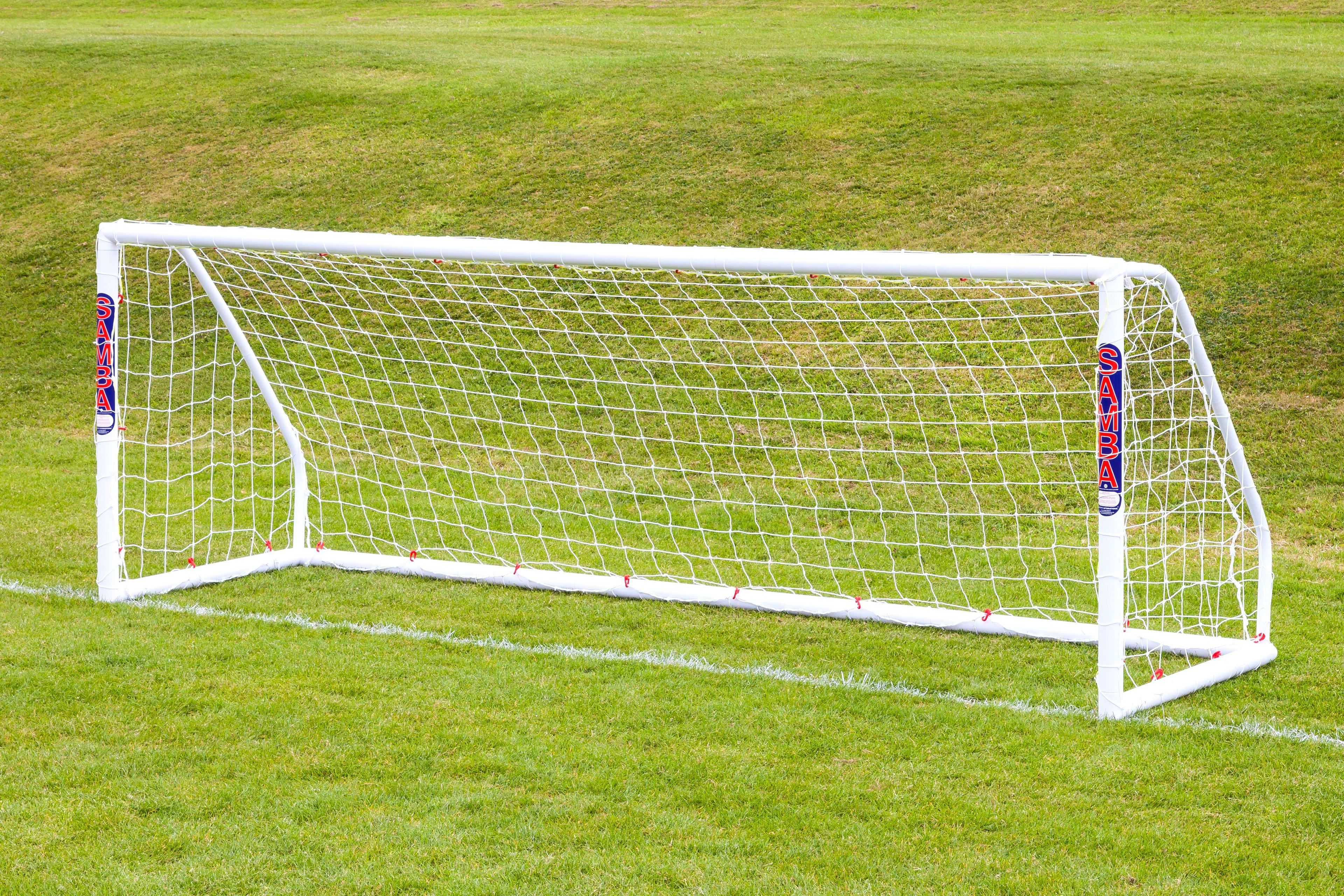 Samba Match Goal - White - 12 x 4ft - Pair