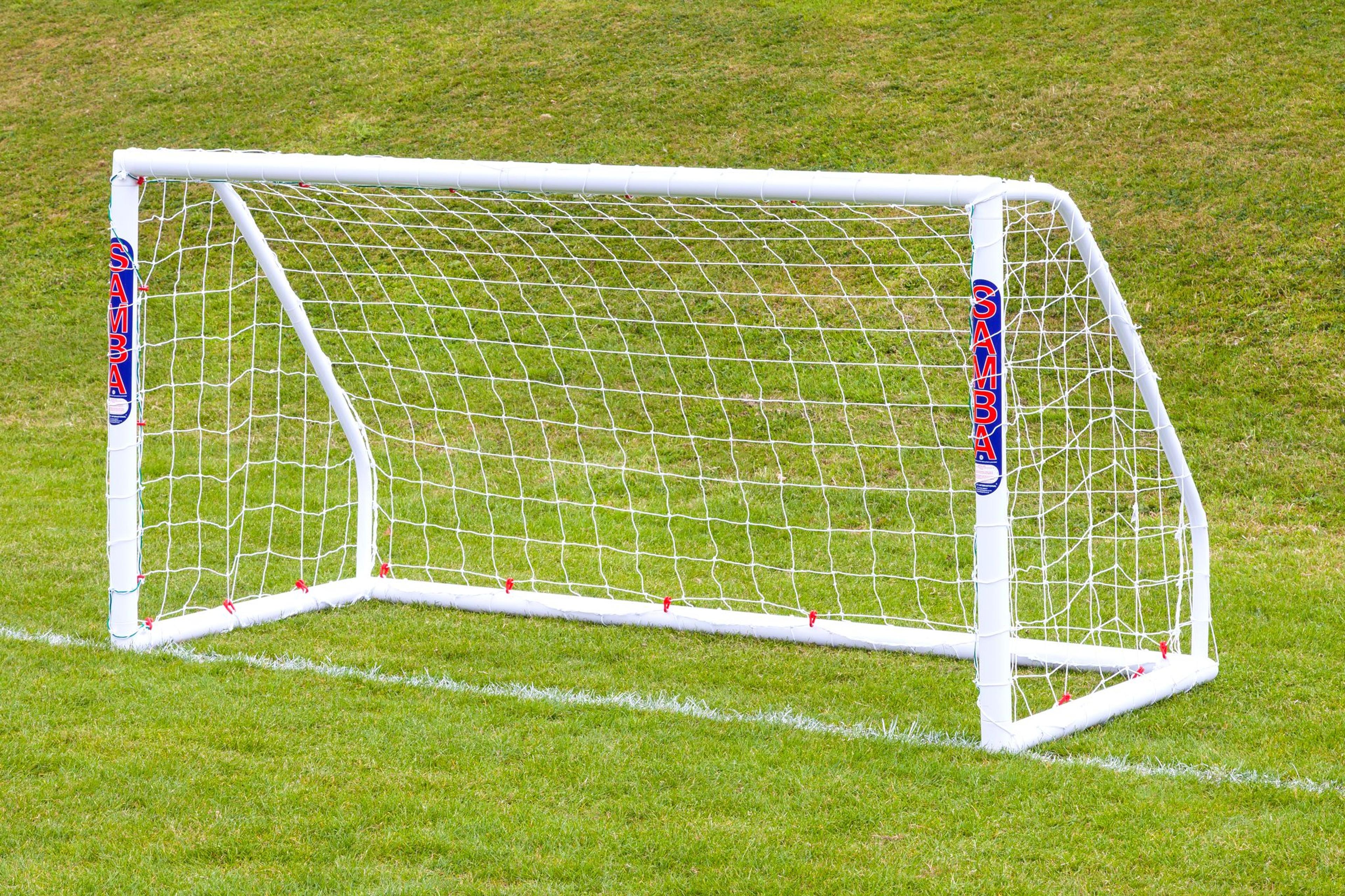 Samba Match Goal - White - 8 x 4ft
