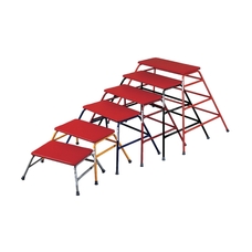 Universal Nesting Agility Tables - Red - Pack of 4 (Sizes 61, 76, 91, 107cm)