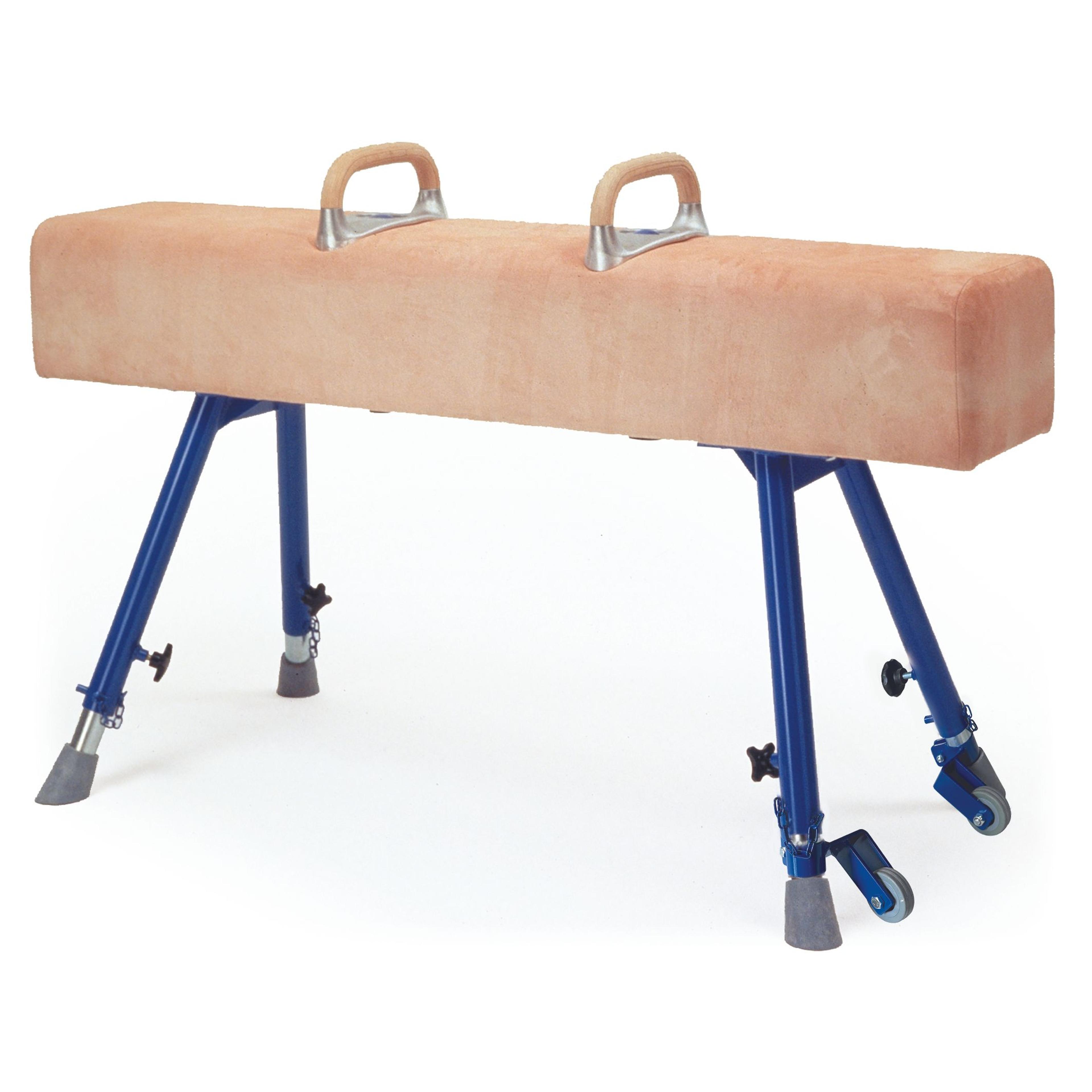 Niels Larsen Vaulting Horse Square End With Pommels and Castors - Adjustable