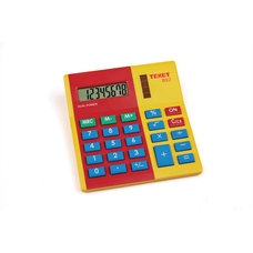 Texet B82 Calculator - Red/Yellow 