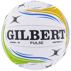 Gilbert Pulse Match Netball - White - Size 5 