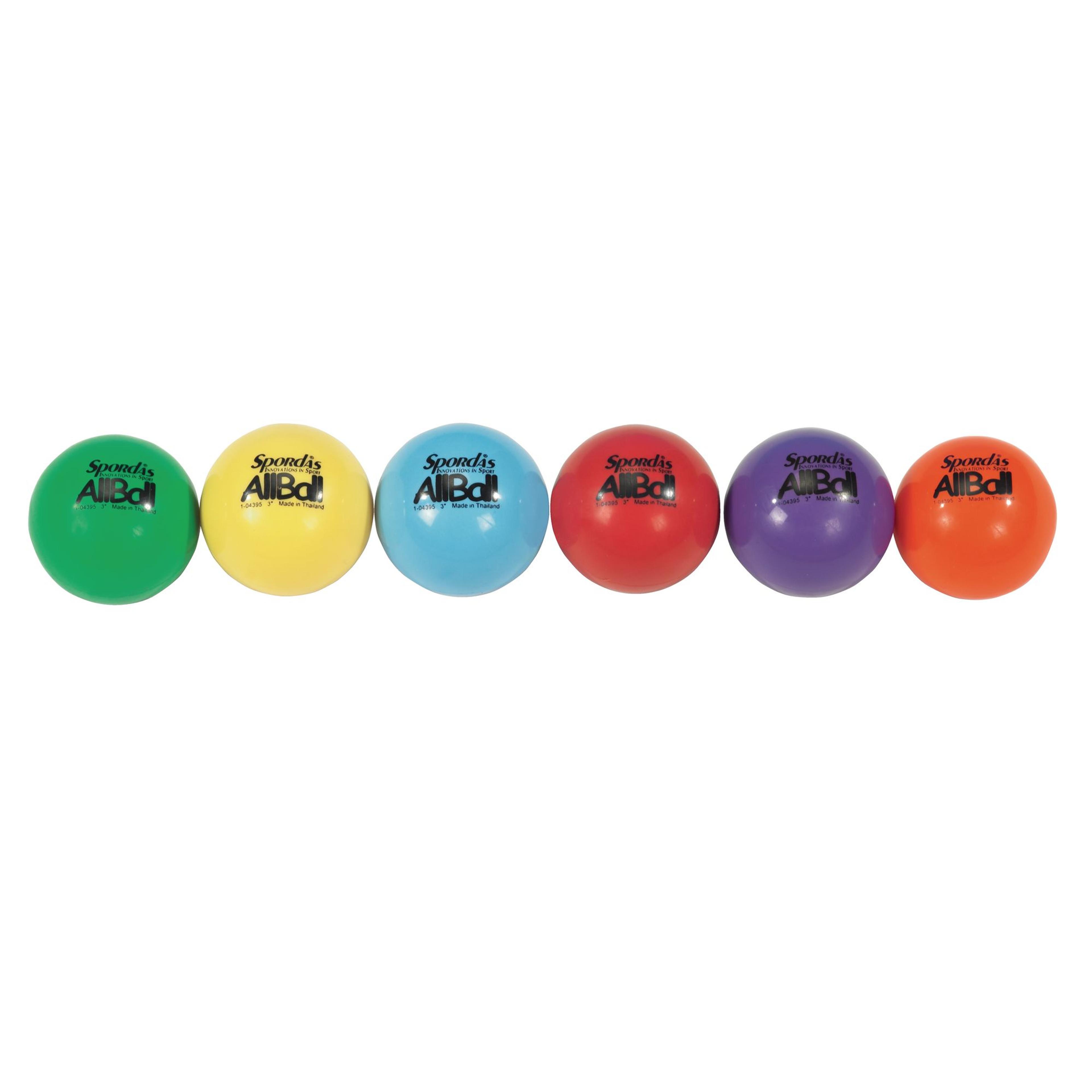 Spordas All-Balls - Assorted - 76mm - Pack of 6