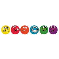 Findel Everyday Funny Face Balls - Assorted - Pack of 6