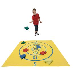 Target Mat and Beanbag Set - Yellow/Mutli