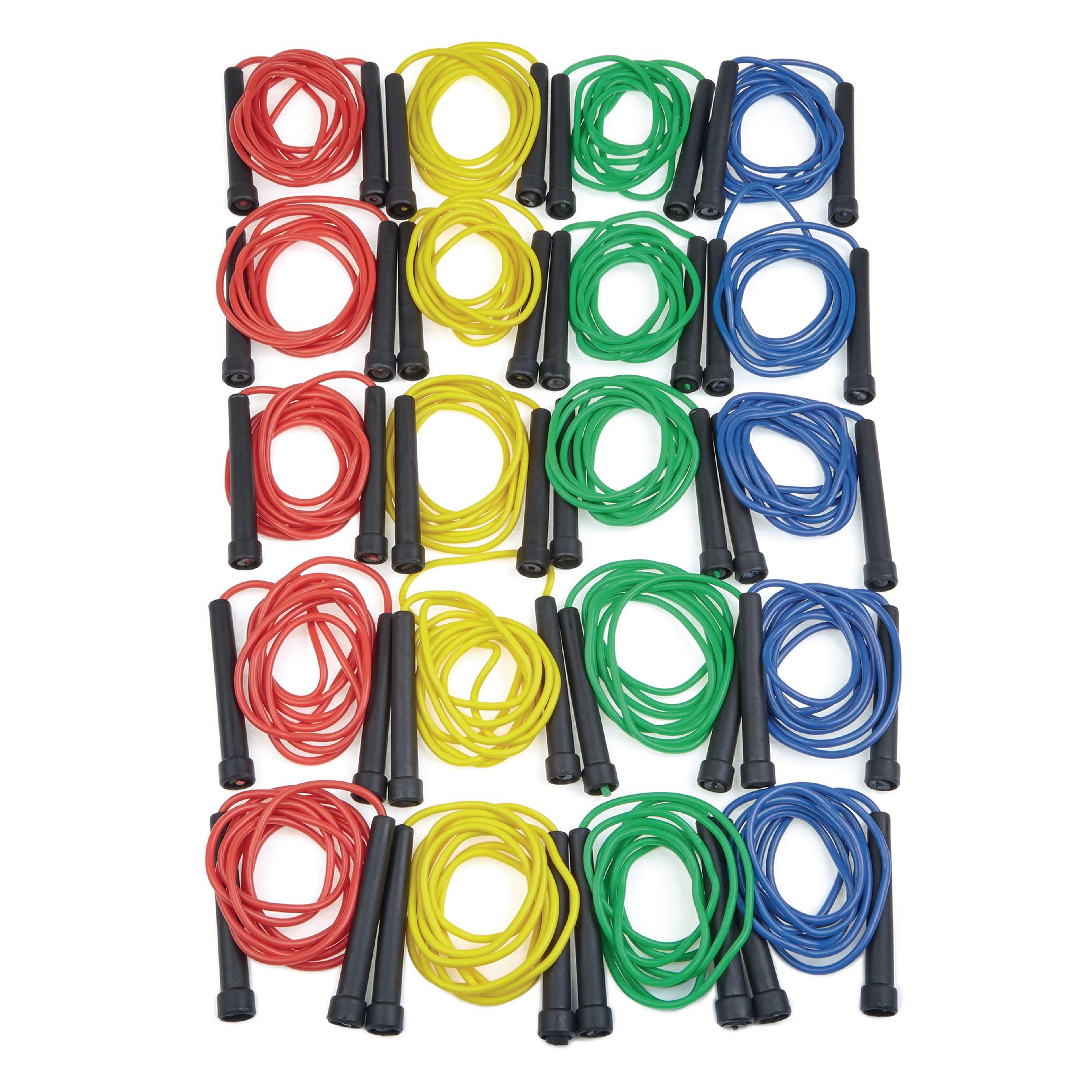 Findel Everyday Plastic Skipping Ropes - Assorted - 7ft - Pack of 20