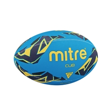 Mitre Cub Rugby Ball - Cyan - Size 3
