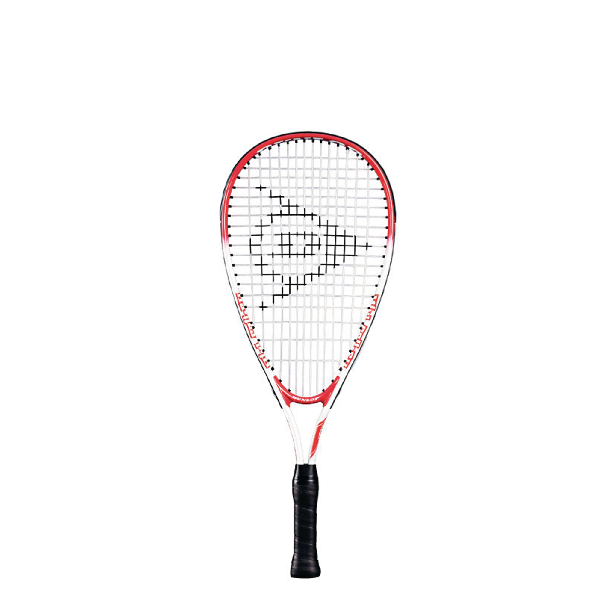 CreativeMinds UK Dunlop Kids Fun Mini Squash Racket Shortened Frame Starter Racquet-Red
